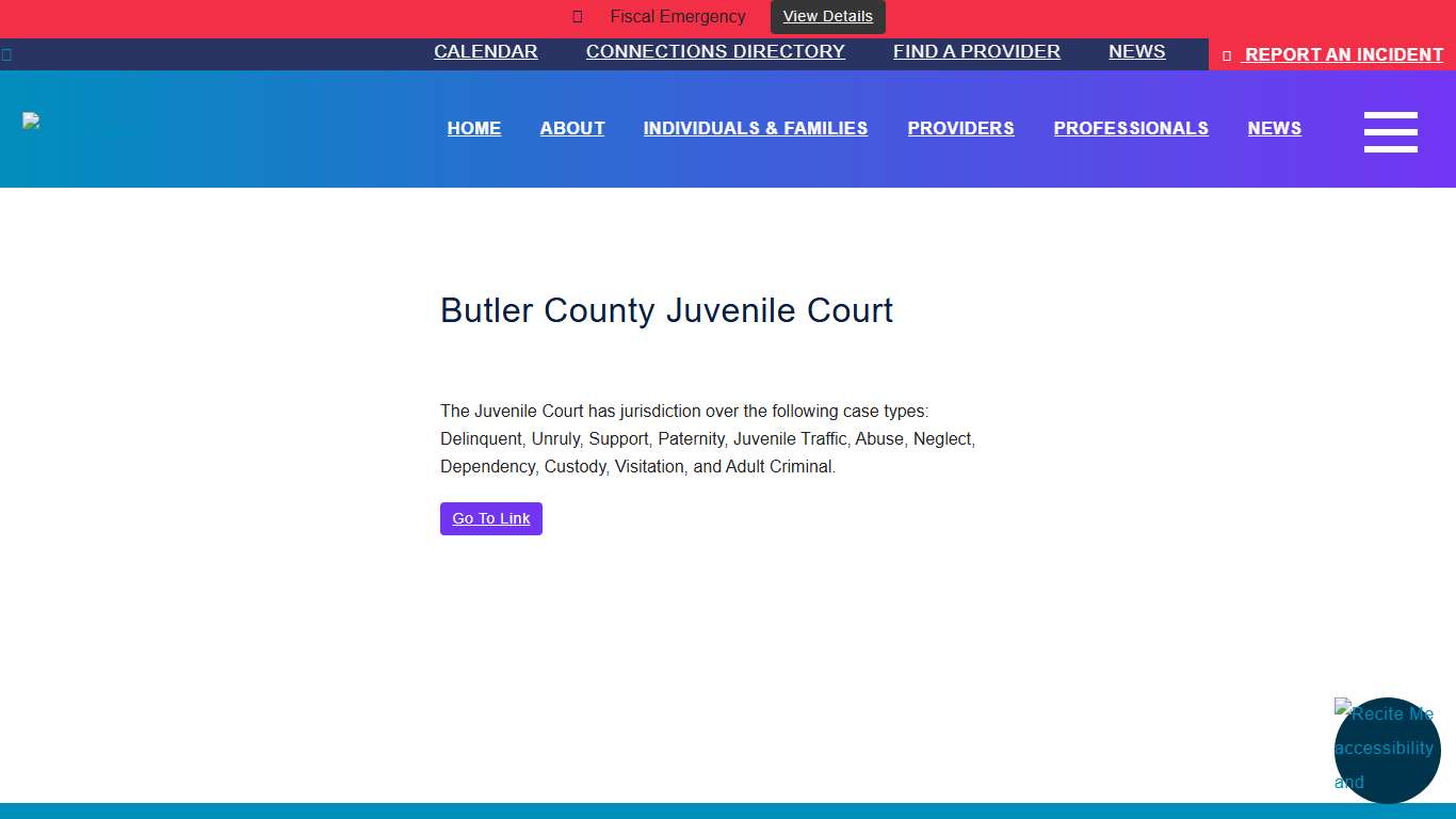 Butler County Butler County Juvenile Court Butler County
