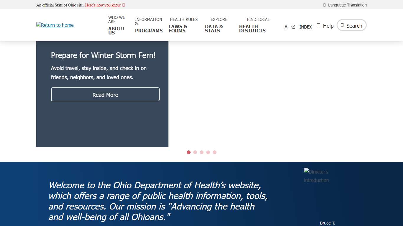 Ohio Department of Health Ohio.gov Ohio Department of Health